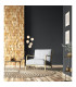 Placid Floor Lamp 5 Light E14 15cm Round Marble Effect Glass Shade Brass White Satin Black-3