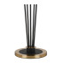 Placid Floor Lamp 5 Light E14 15cm Round Marble Effect Glass Shade Brass White Satin Black-5