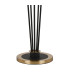 Placid Floor Lamp 5 Light E14 15cm Round Glass Shade Brass Opal Satin Black-5