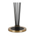 Placid Floor Lamp 5 Light E14 15cm Round Segment Glass Shade Brass Amber Plated Satin Black-5