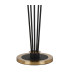 Placid Floor Lamp 5 Light E14 15cm Round Segment Glass Shade Brass Clear Satin Black-5