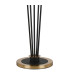Placid Floor Lamp 5 Light E14 15cm Round Segment Glass Shade Brass Smoke Plated Satin Black-5