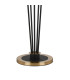 Placid Floor Lamp 5 Light E14 15cm Round Glass Shade Brass Smoke Plated Satin Black-5