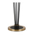 Placid Floor Lamp 5 Light E14 15cm Round Double Textured Smooth / Ribbed Glass Shade Brass Smoke Plated Satin Black-5