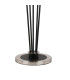 Placid Floor Lamp 5 Light E14 15cm Round Glass Shade Satin Nickel Clear Satin Black-5