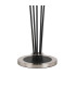 Placid Floor Lamp 5 Light E14 15cm Round Crackled Glass Shade Satin Nickel Clear Satin Black-5