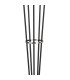 Placid Floor Lamp 5 Light E14 15cm Round Crackled Glass Shade Satin Nickel Clear Satin Black-6