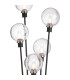 Placid Floor Lamp 5 Light E14 15cm Round Crackled Glass Shade Satin Nickel Clear Satin Black-7
