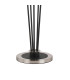 Placid Floor Lamp 5 Light E14 15cm Round Textured Crumple Glass Shade Satin Nickel Clear Satin Black-5