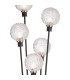 Placid Floor Lamp 5 Light E14 15cm Round Textured Crumple Glass Shade Satin Nickel Clear Satin Black-7