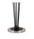 Placid Floor Lamp 5 Light E14 15cm Round Textured Diamond Pattern Glass Shade Satin Nickel Clear Satin Black-5