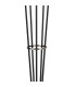 Placid Floor Lamp 5 Light E14 15cm Round Textured Diamond Pattern Glass Shade Satin Nickel Clear Satin Black-6
