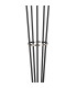 Placid Floor Lamp 5 Light E14 15cm Round Dimpled Glass Shade Satin Nickel Clear Satin Black-6