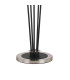 Placid Floor Lamp 5 Light E14 15cm Round Marble Effect Glass Shade Satin Nickel White Satin Black-5