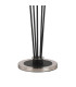 Placid Floor Lamp 5 Light E14 15cm Round Glass Shade Satin Nickel Opal Satin Black-5