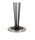 Placid Floor Lamp 5 Light E14 15cm Round Segment Glass Shade Satin Nickel Amber Plated Satin Black-5