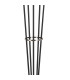 Placid Floor Lamp 5 Light E14 15cm Round Segment Glass Shade Satin Nickel Amber Plated Satin Black-6