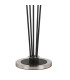 Placid Floor Lamp 5 Light E14 15cm Round Segment Glass Shade Satin Nickel Clear Satin Black-5