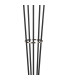 Placid Floor Lamp 5 Light E14 15cm Round Segment Glass Shade Satin Nickel Clear Satin Black-6