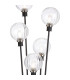 Placid Floor Lamp 5 Light E14 15cm Round Segment Glass Shade Satin Nickel Clear Satin Black-7