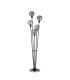 Placid Floor Lamp 5 Light E14 15cm Round Segment Glass Shade Satin Nickel Smoke Plated Satin Black-4