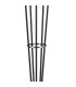 Placid Floor Lamp 5 Light E14 15cm Round Segment Glass Shade Satin Nickel Smoke Plated Satin Black-6