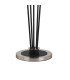 Placid Floor Lamp 5 Light E14 15cm Round Glass Shade Satin Nickel Smoke Plated Satin Black-5