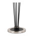 Placid Floor Lamp 5 Light E14 15cm Round Speckled Glass Shade Satin Nickel White Satin Black-5