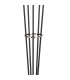 Placid Floor Lamp 5 Light E14 15cm Round Speckled Glass Shade Satin Nickel White Satin Black-6