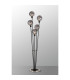 Placid Floor Lamp 5 Light E14 15cm Round Textured Smooth / Ribbed Glass Shade Satin Nickel Smoke Plated Satin Black-3