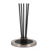 Placid Floor Lamp 5 Light E14 15cm Round Textured Smooth / Ribbed Glass Shade Satin Nickel Smoke Plated Satin Black-5