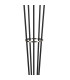Placid Floor Lamp 5 Light E14 15cm Round Textured Smooth / Ribbed Glass Shade Satin Nickel Smoke Plated Satin Black-6