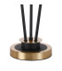 Placid Table Lamp Touch Switch 3 Light E14 15cm Round Glass Shade Brass Clear Satin Black-5