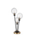 Placid Table Lamp Touch Switch 3 Light E14 15cm Round Crackled Glass Shade Brass Clear Satin Black-4
