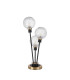 Placid Table Lamp Touch Switch 3 Light E14 15cm Round Textured Crumple Glass Shade Brass Clear Satin Black-4