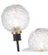 Placid Table Lamp Touch Switch 3 Light E14 15cm Round Textured Crumple Glass Shade Brass Clear Satin Black-7
