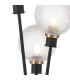 Placid Table Lamp Touch Switch 3 Light E14 15cm Round Textured Diamond Pattern Glass Shade Brass Clear Satin Black-6
