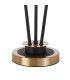 Placid Table Lamp Touch Switch 3 Light E14 15cm Round Marble Effect Glass Shade Brass White Satin Black-5