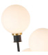 Placid Table Lamp Touch Switch 3 Light E14 15cm Round Glass Shade Brass Opal Satin Black-7