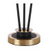 Placid Table Lamp Touch Switch 3 Light E14 15cm Round Ribbed Glass Shade Brass Clear Satin Black-5