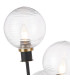Placid Table Lamp Touch Switch 3 Light E14 15cm Round Ribbed Glass Shade Brass Clear Satin Black-7