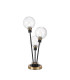 Placid Table Lamp Touch Switch 3 Light E14 15cm Round Segment Glass Shade Brass Clear Satin Black-1