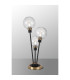 Placid Table Lamp Touch Switch 3 Light E14 15cm Round Segment Glass Shade Brass Clear Satin Black-3