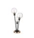Placid Table Lamp Touch Switch 3 Light E14 15cm Round Segment Glass Shade Brass Clear Satin Black-4