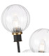 Placid Table Lamp Touch Switch 3 Light E14 15cm Round Segment Glass Shade Brass Clear Satin Black-7