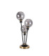 Placid Table Lamp Touch Switch 3 Light E14 15cm Round Segment Glass Shade Brass Smoke Plated Satin Black-4