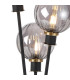 Placid Table Lamp Touch Switch 3 Light E14 15cm Round Segment Glass Shade Brass Smoke Plated Satin Black-6