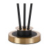 Placid Table Lamp Touch Switch 3 Light E14 15cm Round Glass Shade Brass Smoke Plated Satin Black-5