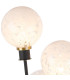 Placid Table Lamp Touch Switch 3 Light E14 15cm Round Speckled Glass Shade Brass White Satin Black-7