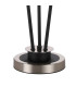 Placid Table Lamp Touch Switch 3 Light E14 15cm Round Glass Shade Satin Nickel Amber Plated Satin Black-6